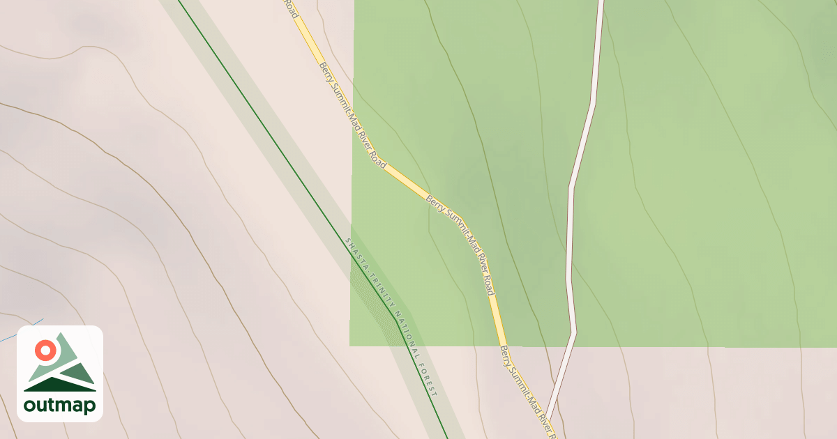 Map of BERRY SUMMIT-MAD RIVER
