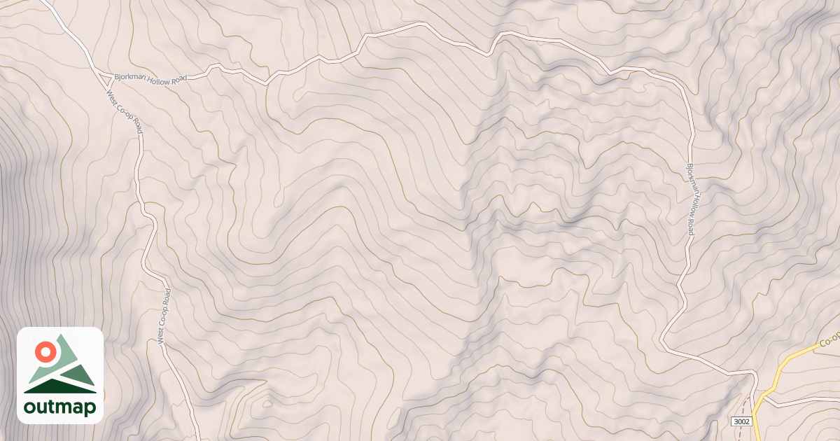 Map of BJORKMAN HOLLOW