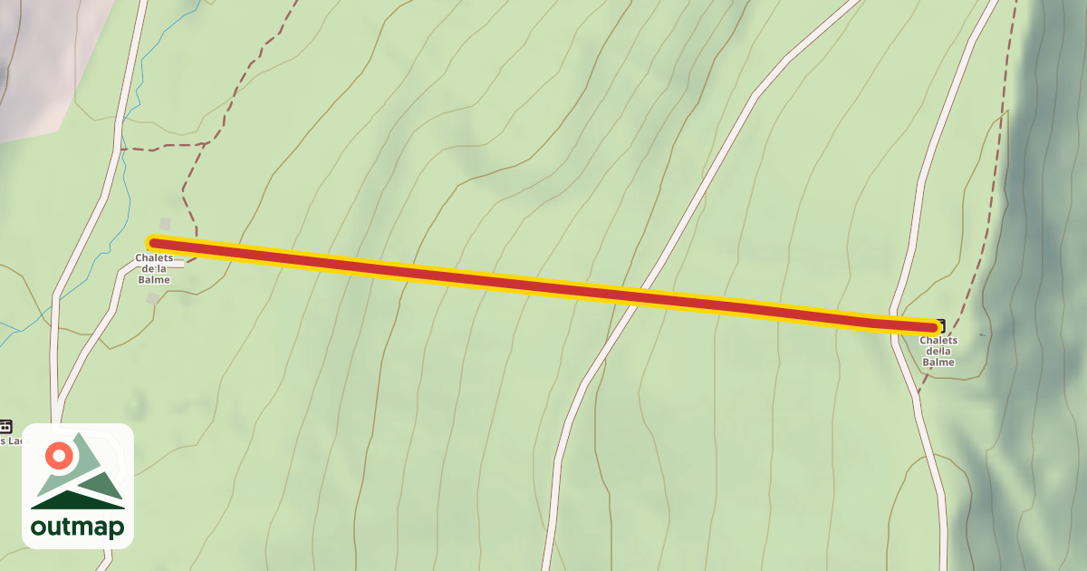 Map of Chalets de la Balme