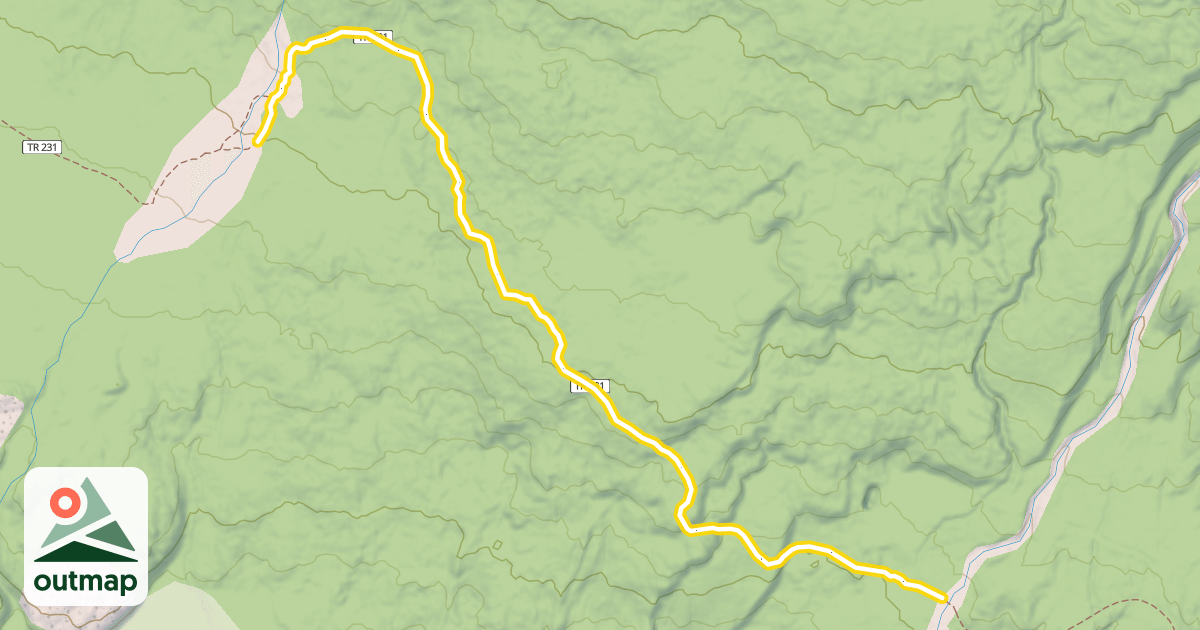 Map of Kalama Ski Trail