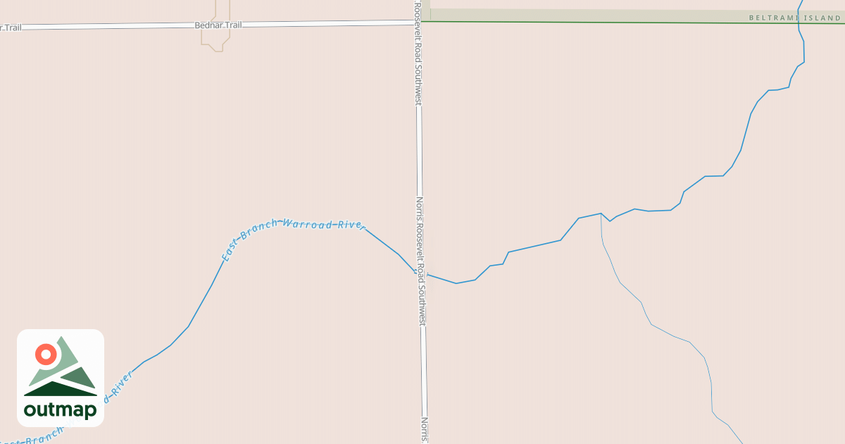 Map of Warroad/Roseau Trails