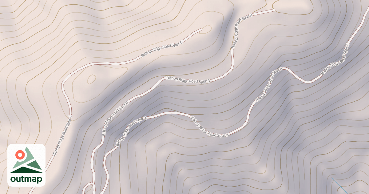 Map of BISHOP RIDGE