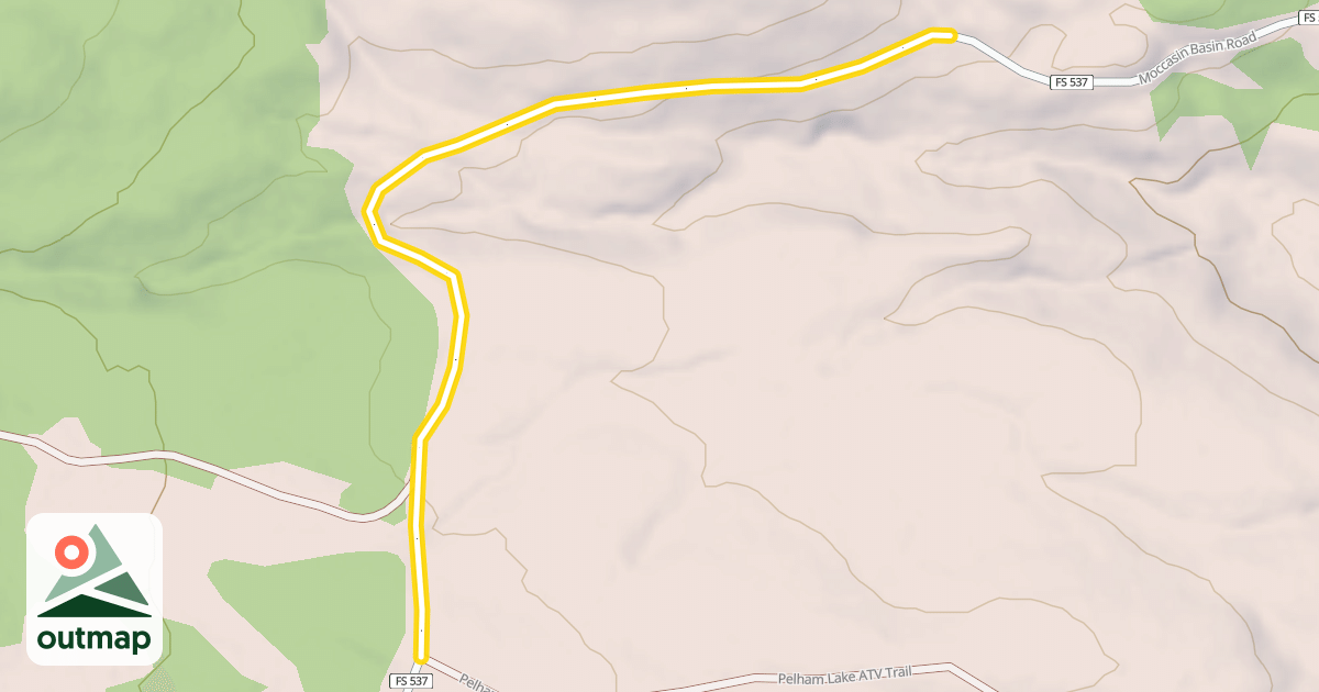 Map of Moccasin Basin Road