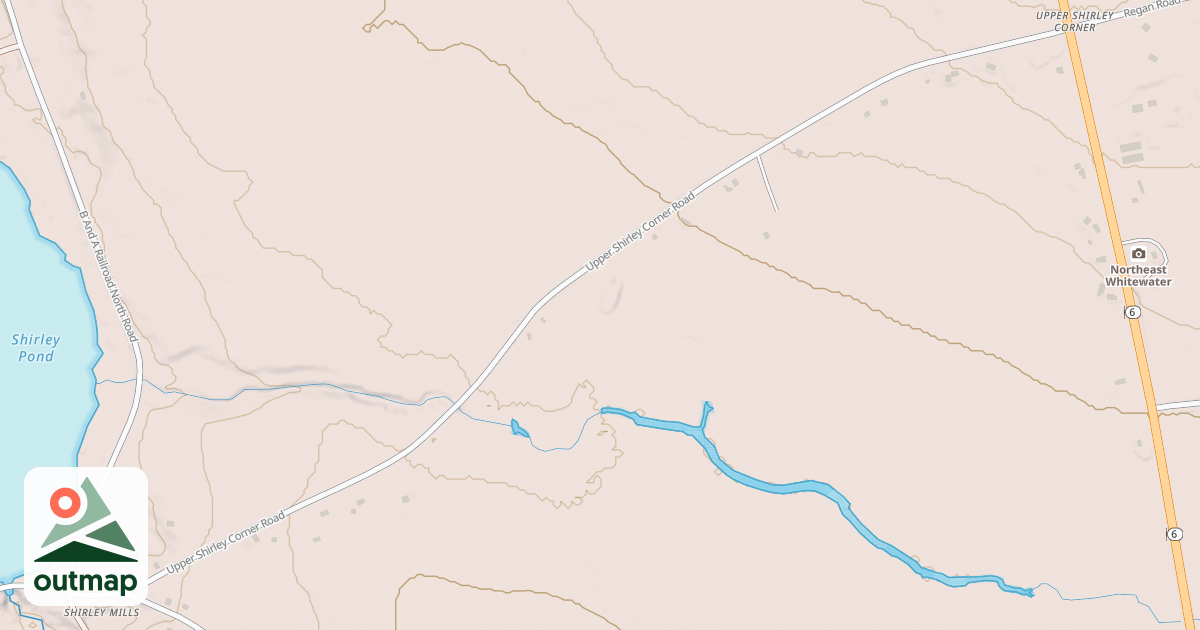 Map of Upper Shirley Corner Rd