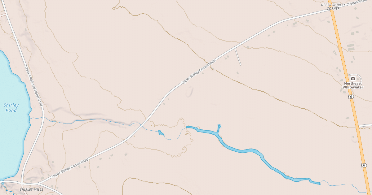 Map preview of Upper Shirley Corner Rd