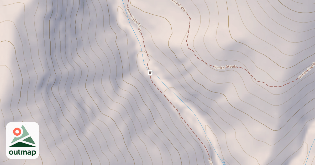 Map of ANNA RUBY FALLS PARKING