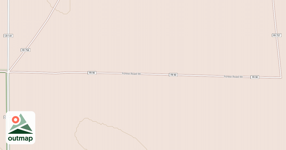 Map of ROAD 90