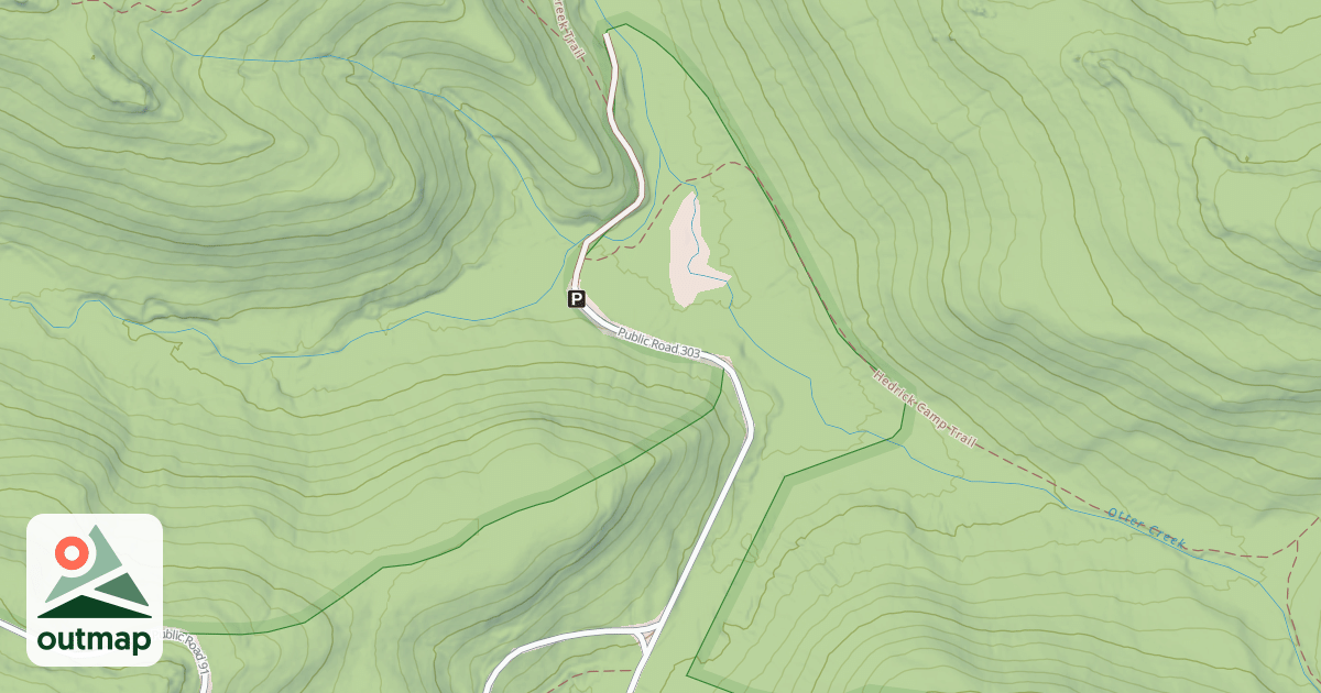Map of CONDON RUN