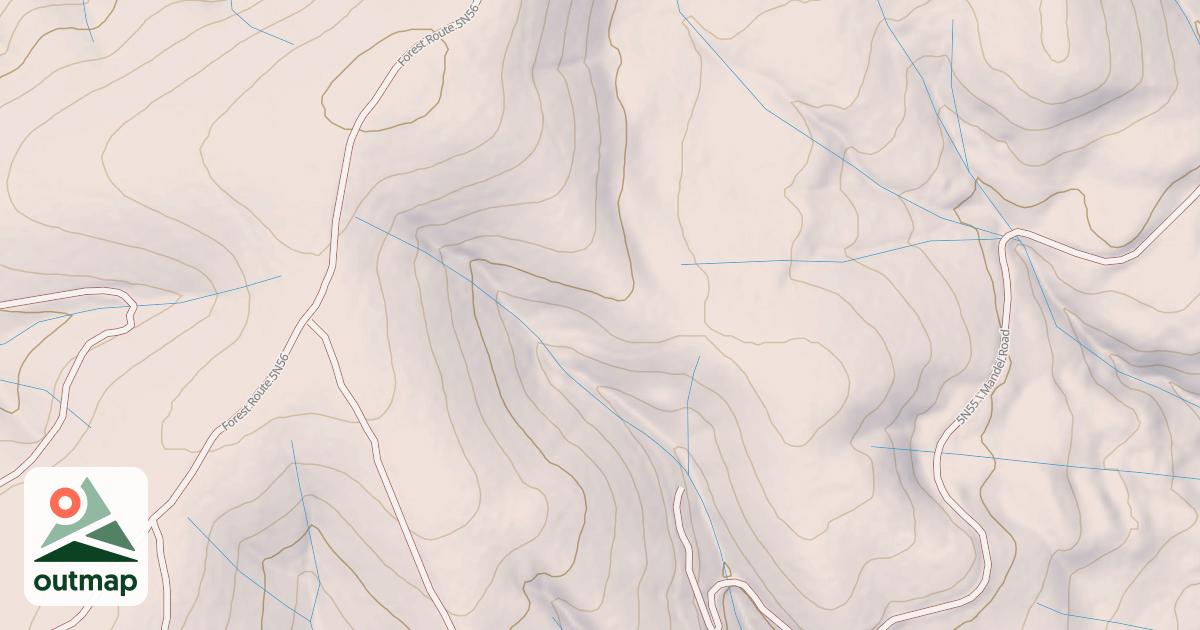 Map of USFS Motor Vehicle Use Map Trails 322043010602