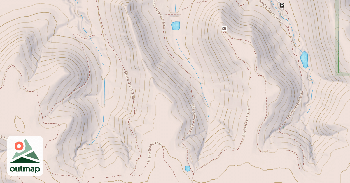 Map of Snake Creek Trail