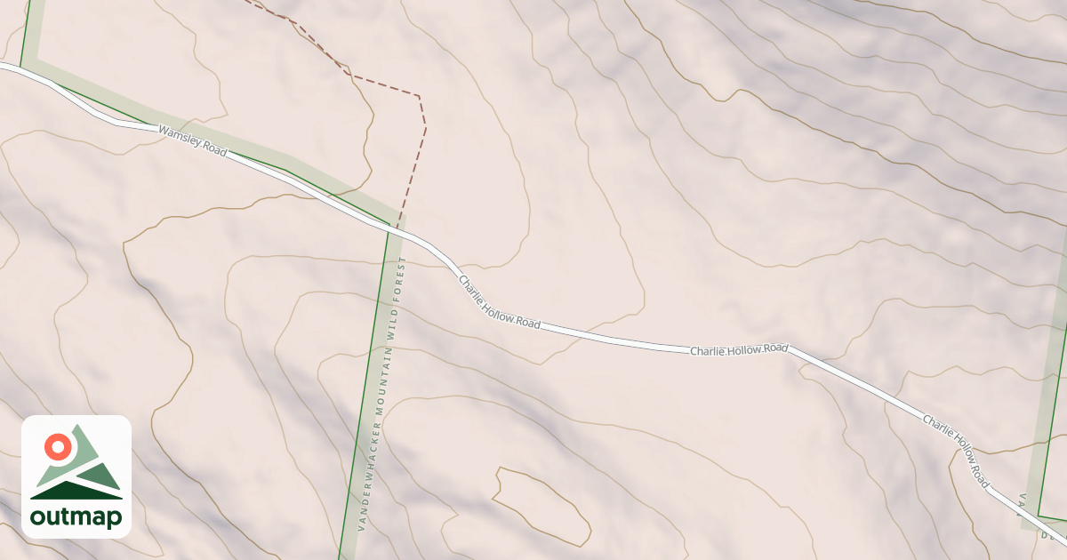 Map of Charley Hollow Road