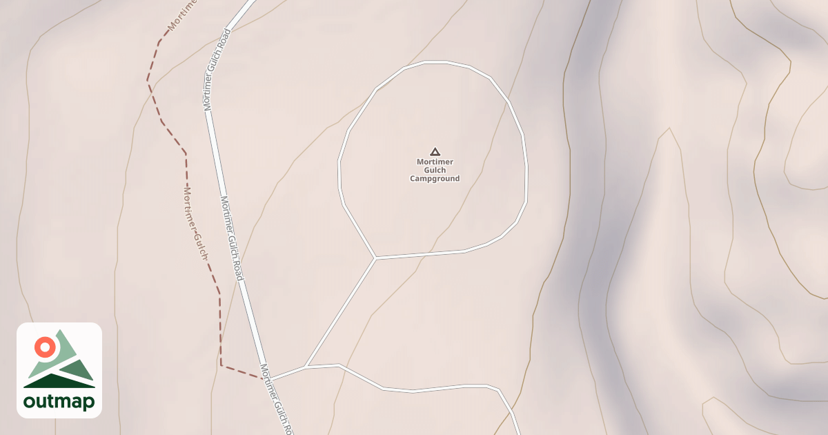 Map of MORTIMER GULCH CAMPGRND