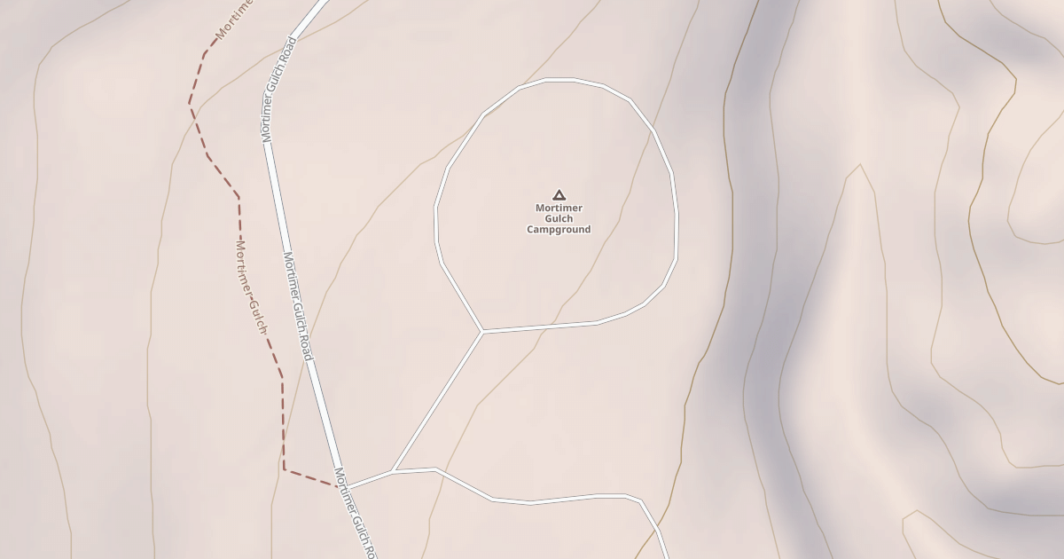 Map preview of MORTIMER GULCH CAMPGRND
