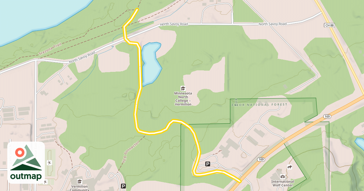 Map of Mesabi Range Trail