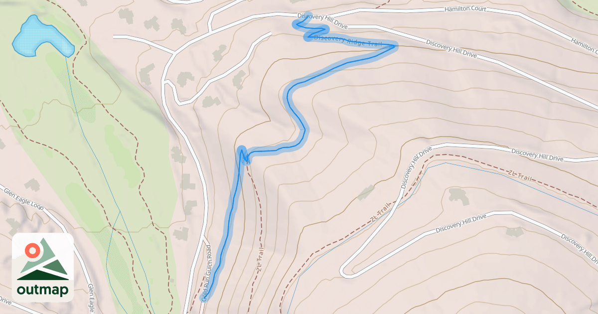 Map of Discovery Ridge Trail