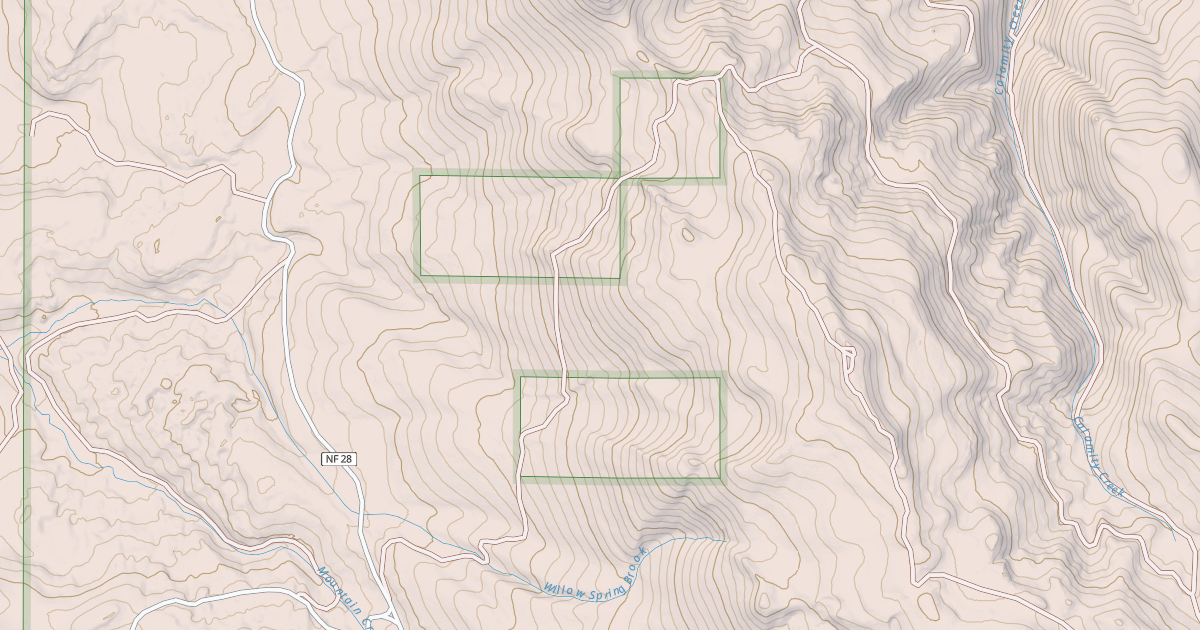 Map preview of MCBRIDE CREEK MRS