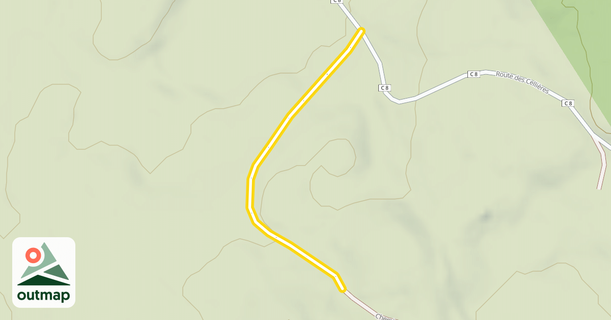 Map of Chemin des Prés Thiébaud