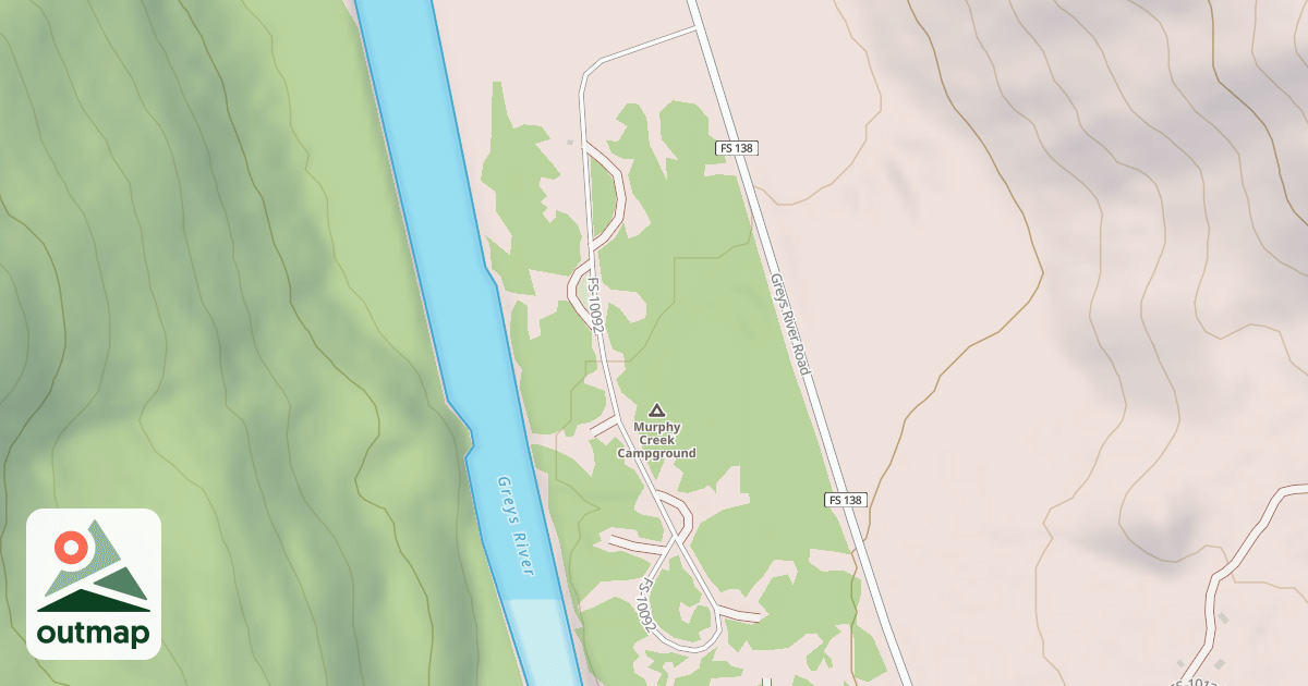 Map of MURPHY CREEK CAMPGROUND