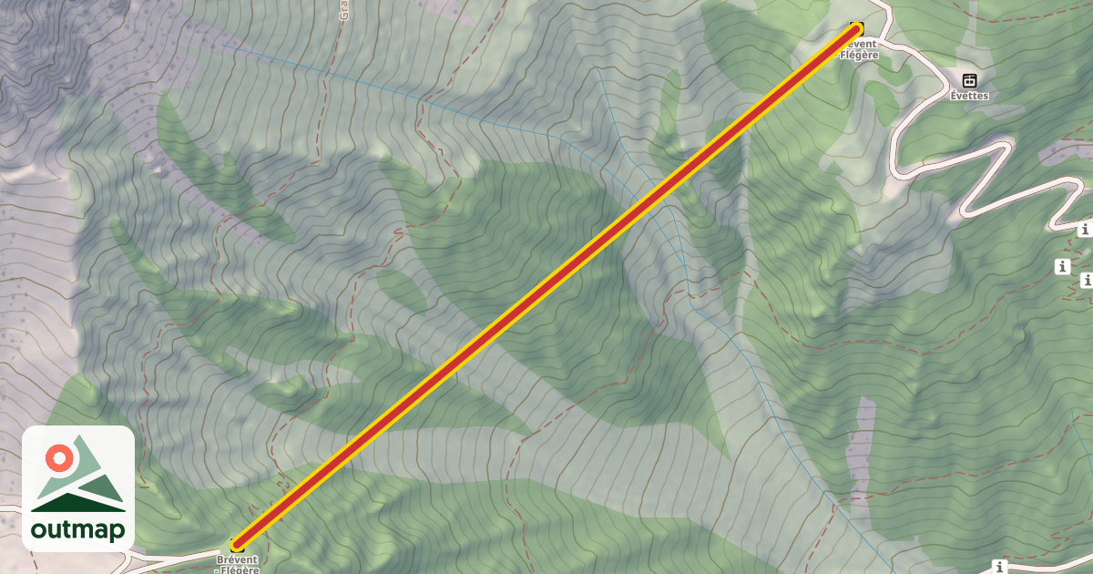 Map of Brévent - Flégère