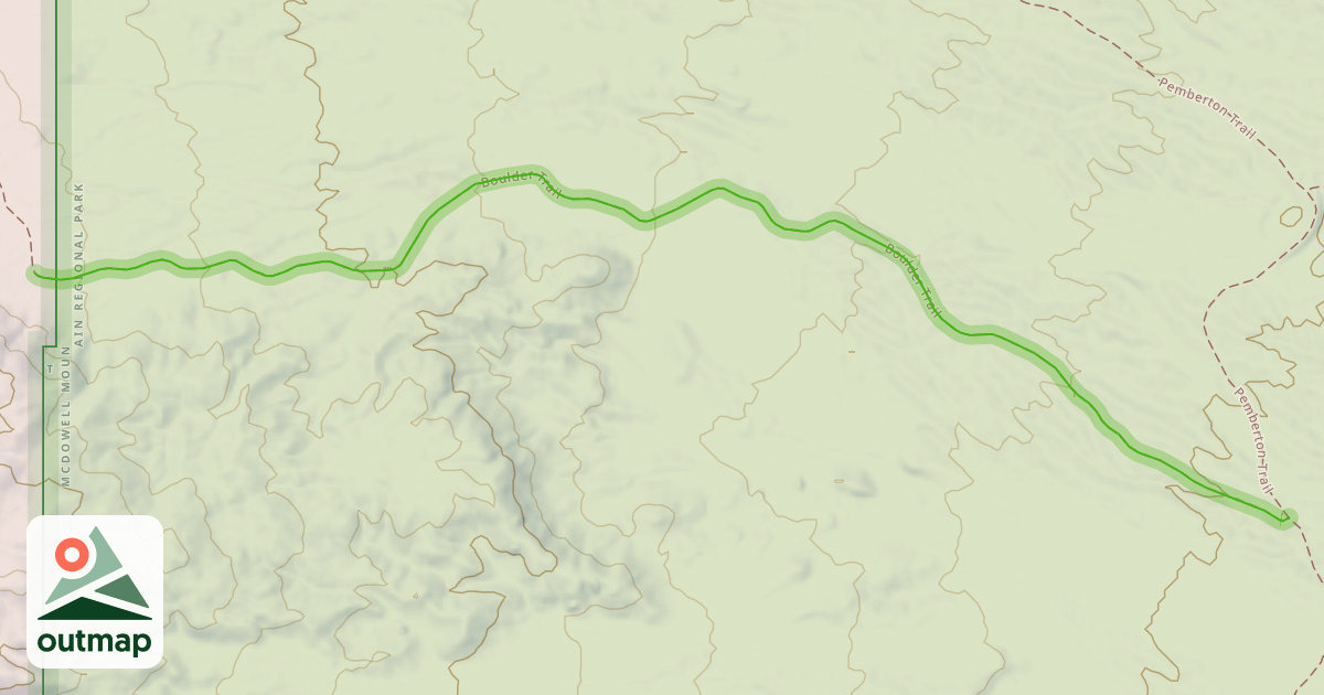 Map of Boulder Trail