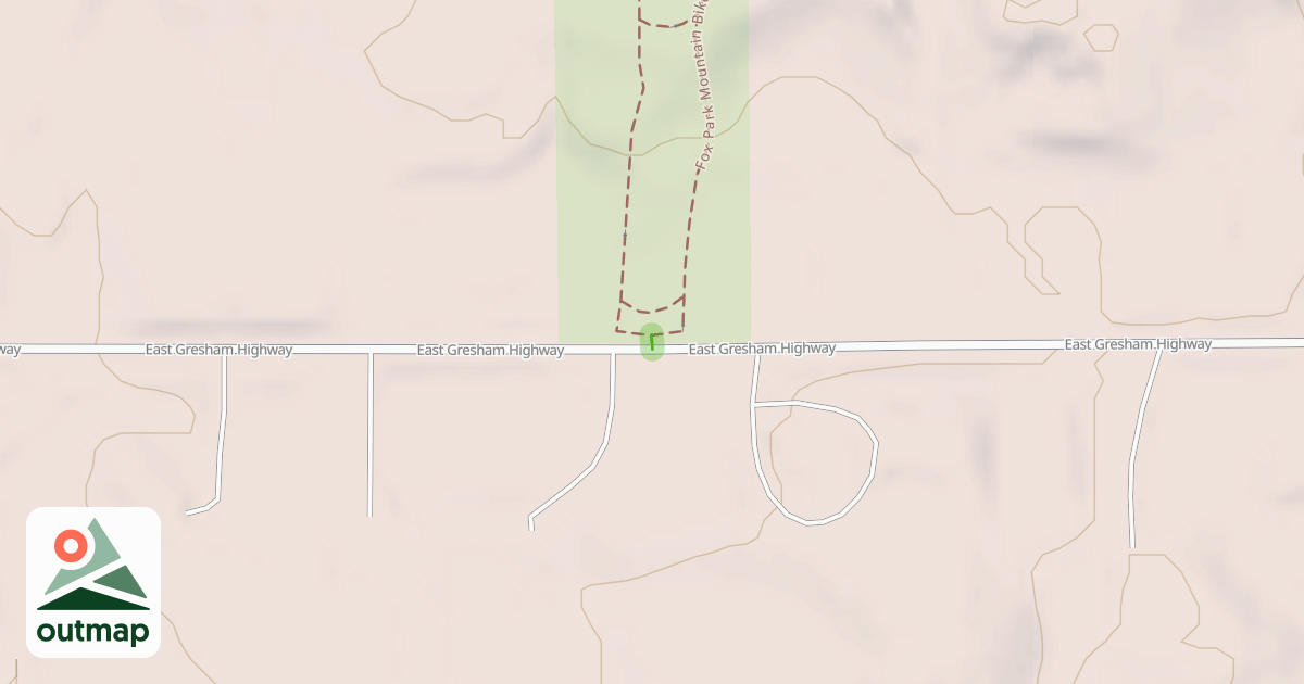Map of Fox Park Mountain Bike Trail