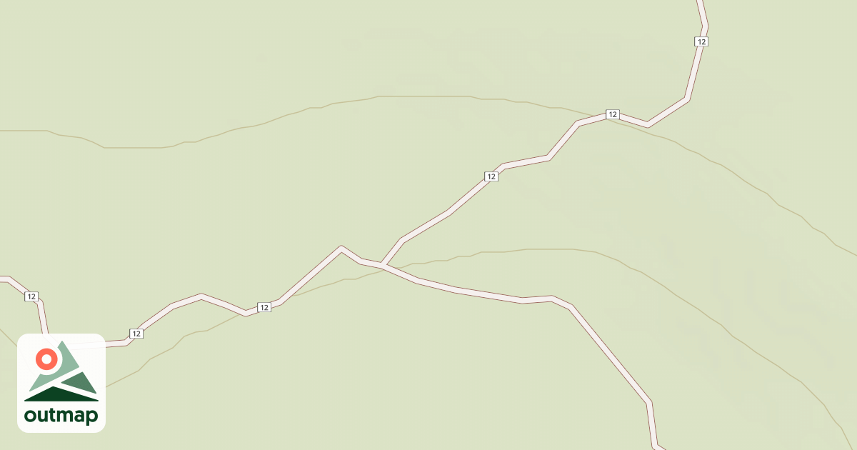 Map of Cline Buttes Tr 12