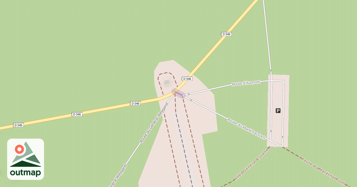 Map of Route du Maréchal Foch