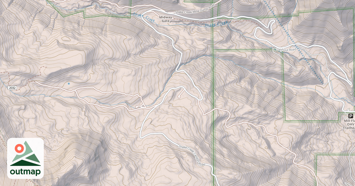 Map of AMERICAN FORK - SNAKE CRK