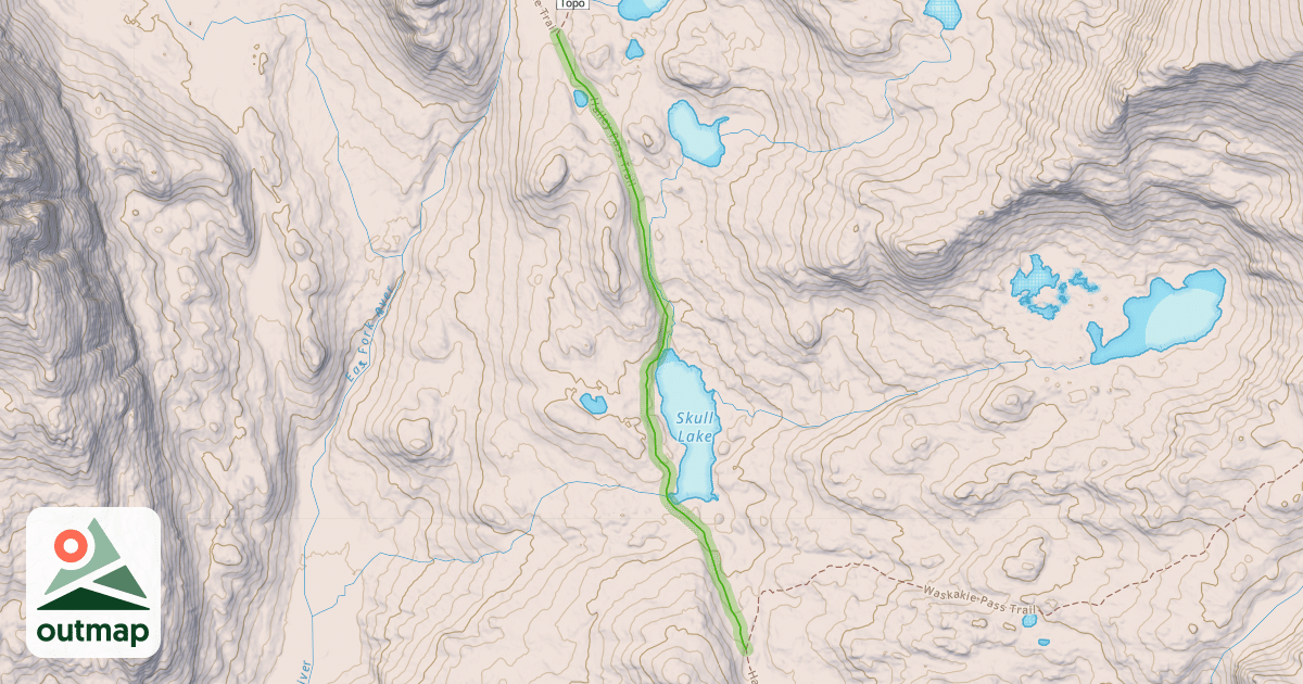 Map of Hailey Pass Trail