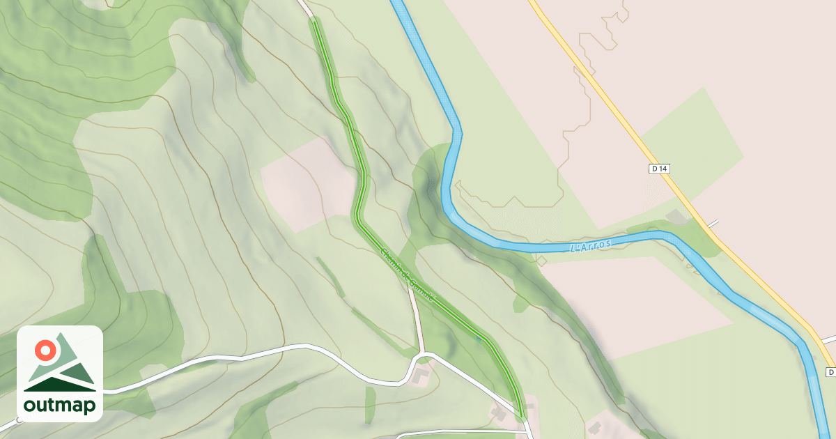 Map of Chemin de Gamulé