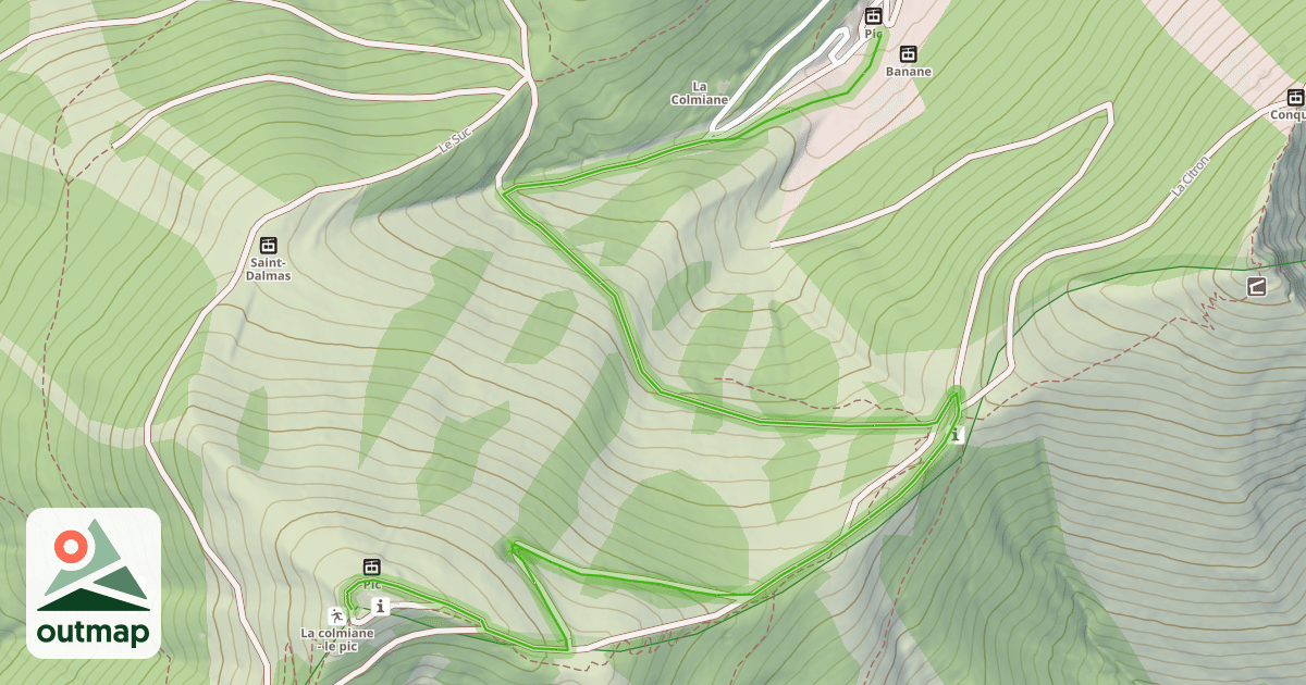 Map of Les Dahuts