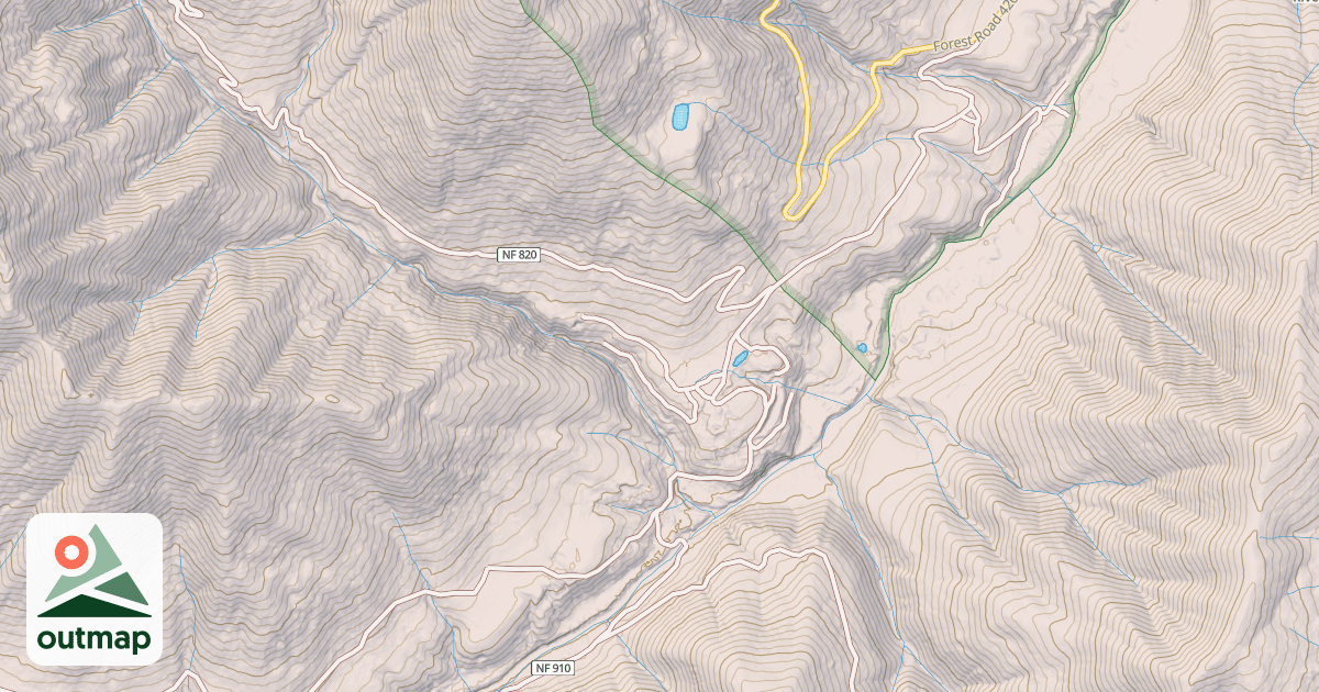 Map of JOSEPHINE CREEK