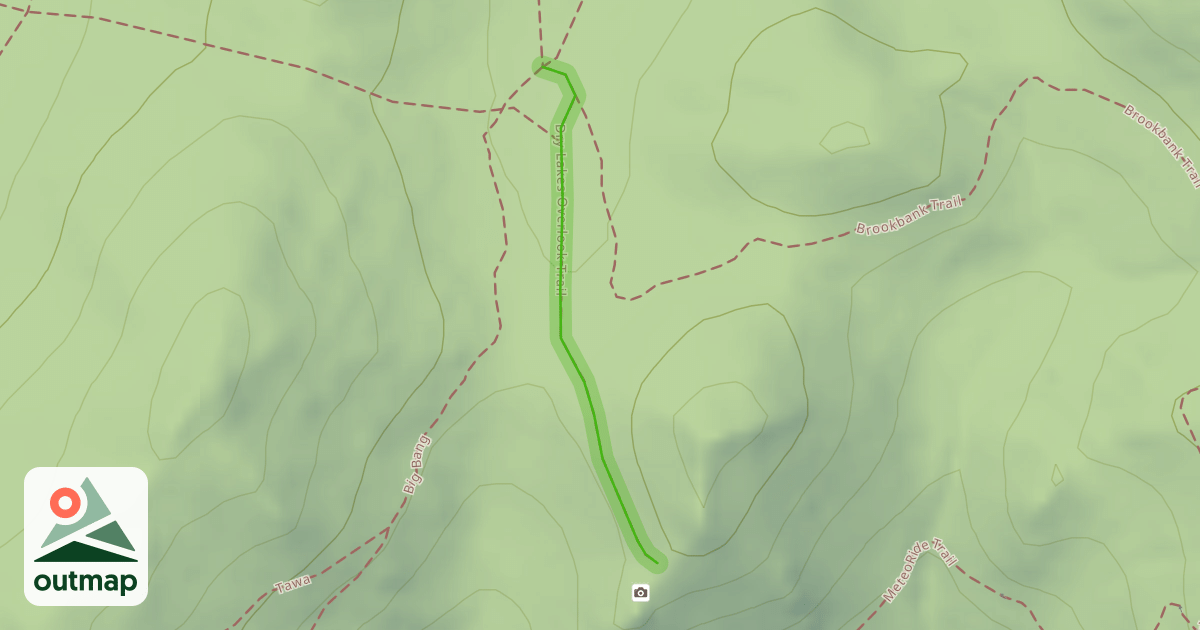 Map of Dry Lakes Overlook Trail