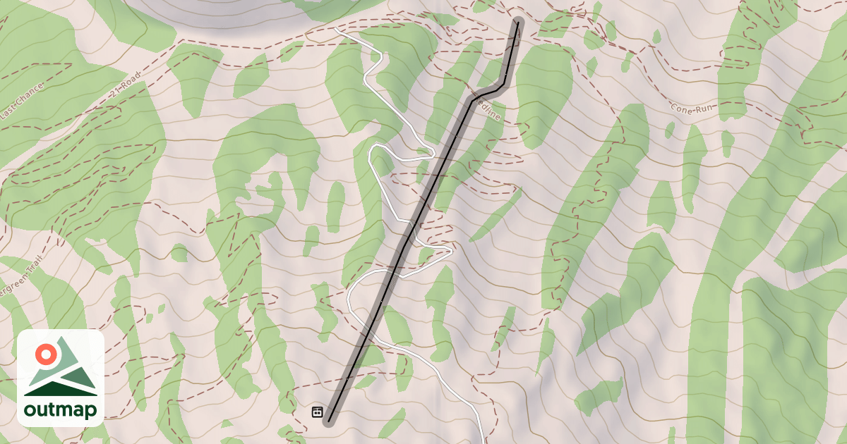 Map of Red Lift Line