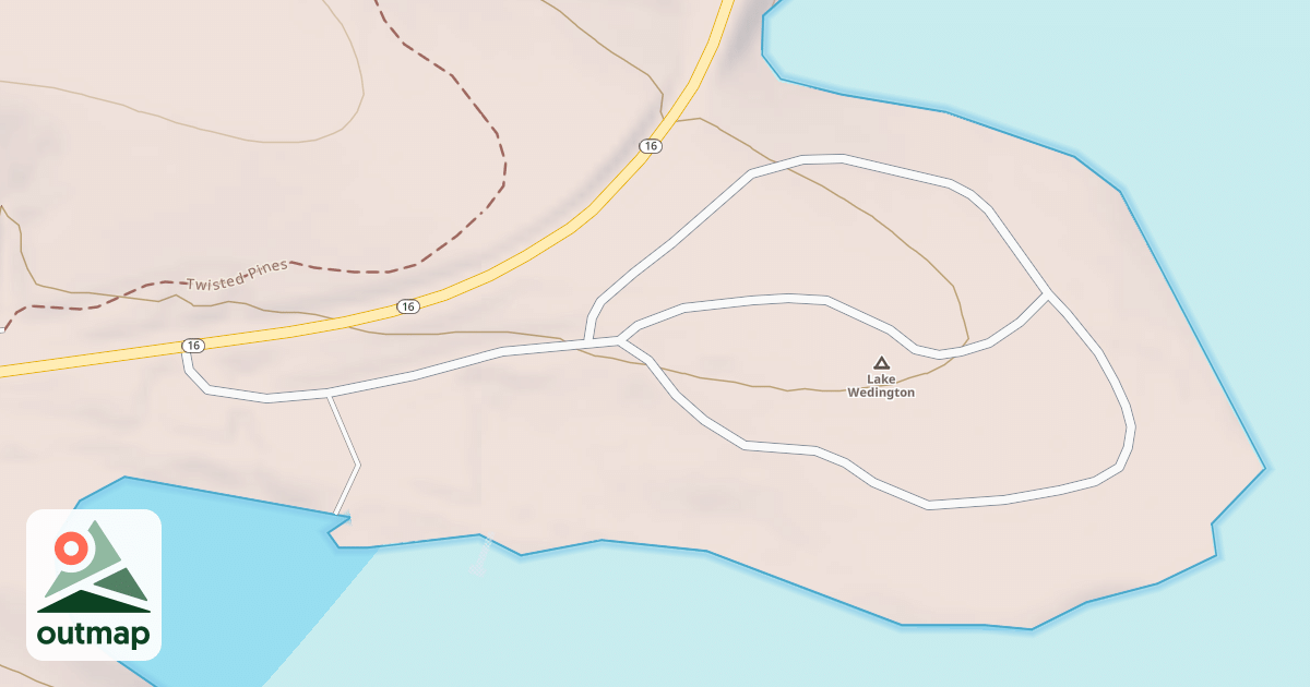 Map of WEDINGTON CAMPGROUND OUTER RD