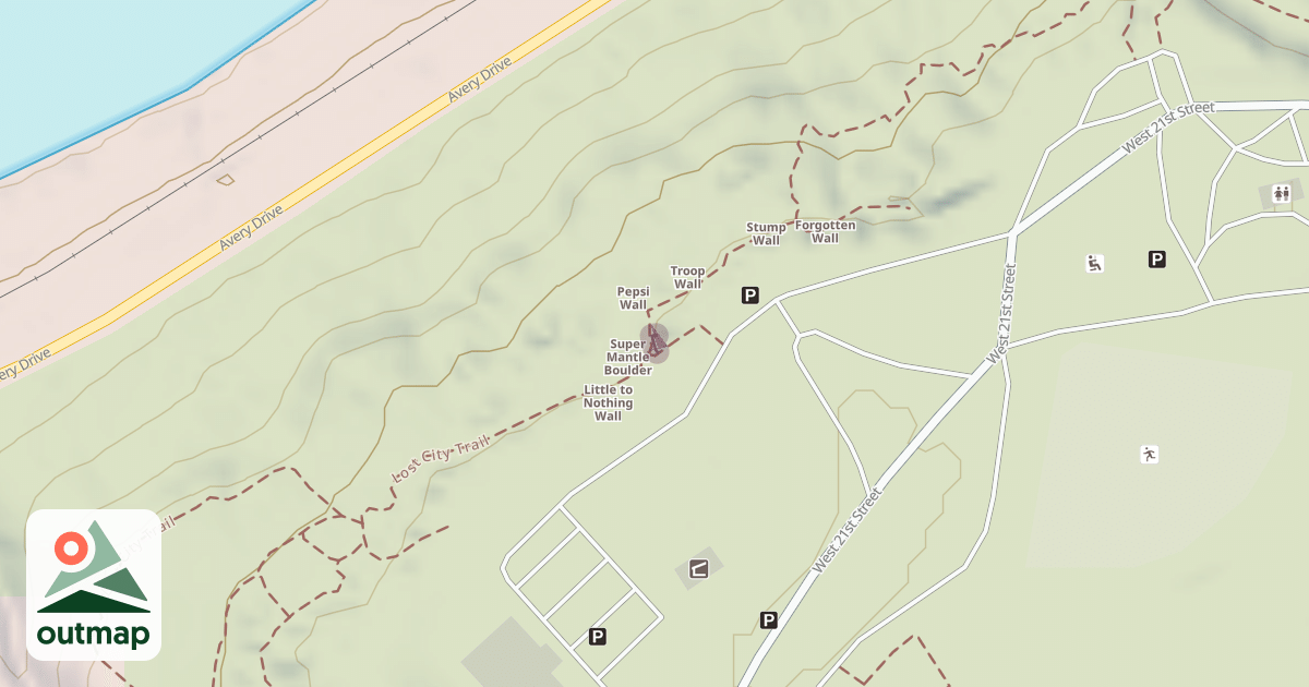 Map of Crux Wall