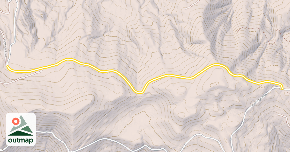 Map of Dirty Pole Road