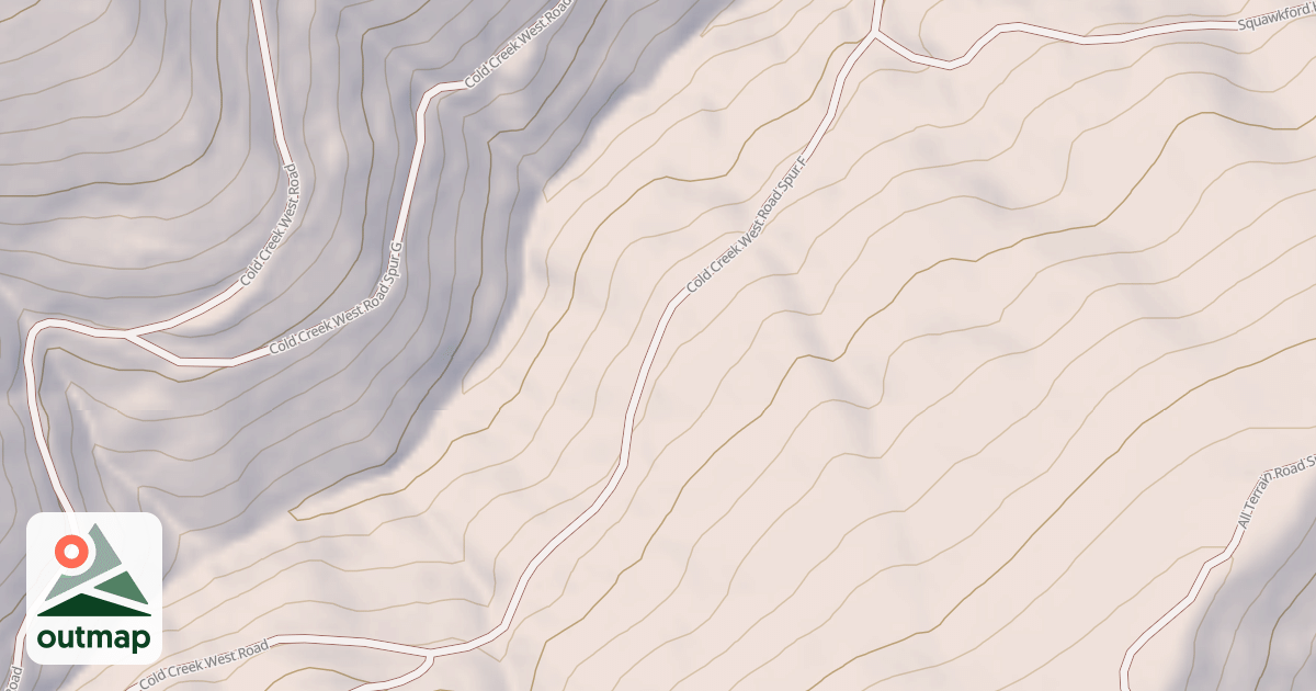 Map of COLD CREEK WEST SPUR F