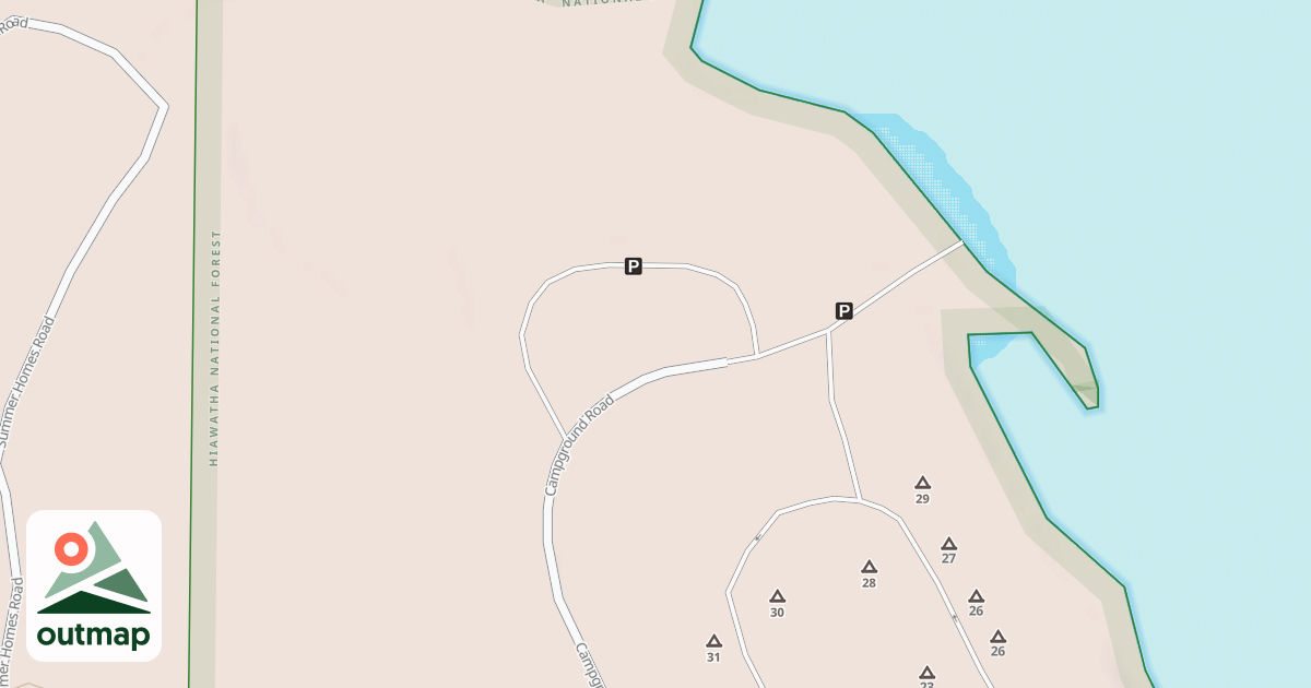 Map of AUTRAIN CAMPGROUND SPUR C