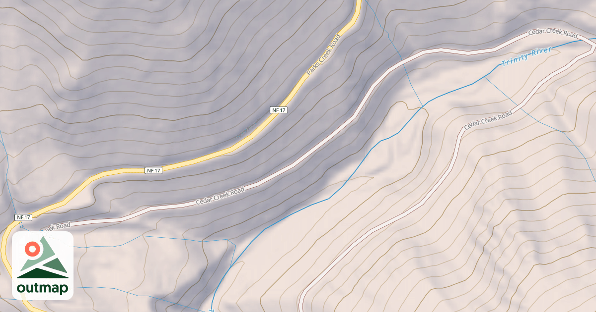 Map of CEDAR CREEK