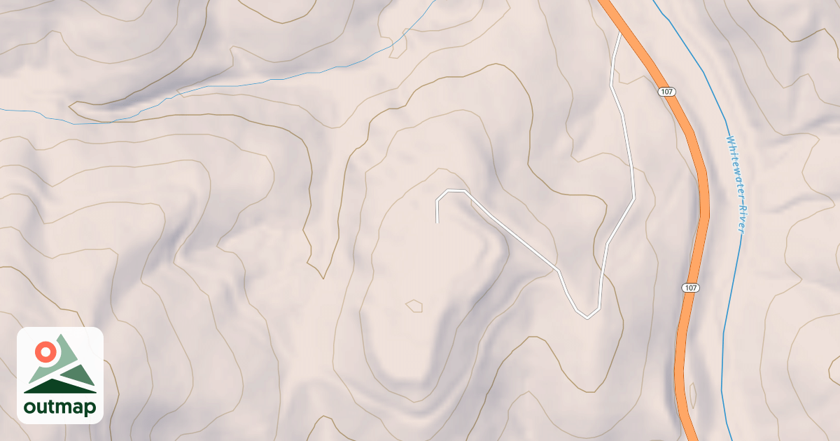 Map of UPPER WHITEWATER