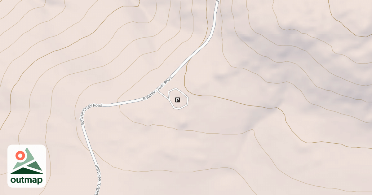 Map of BOULDER CREEK SPUR