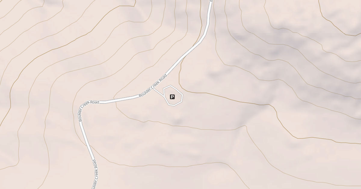 Map preview of BOULDER CREEK SPUR