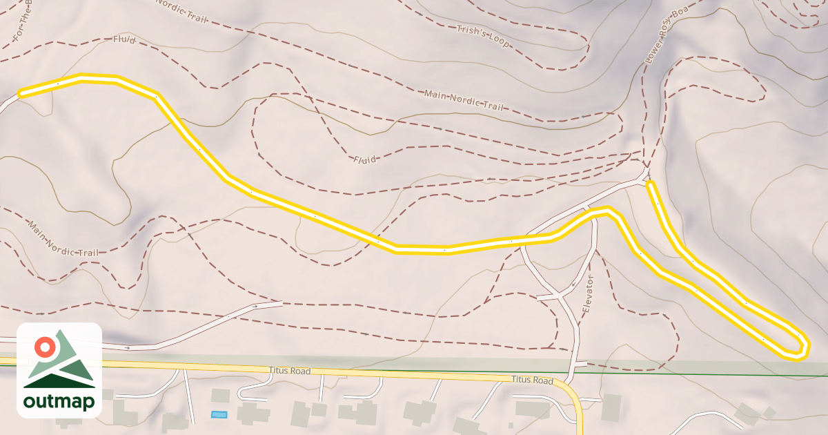 Map of Main Nordic Trail