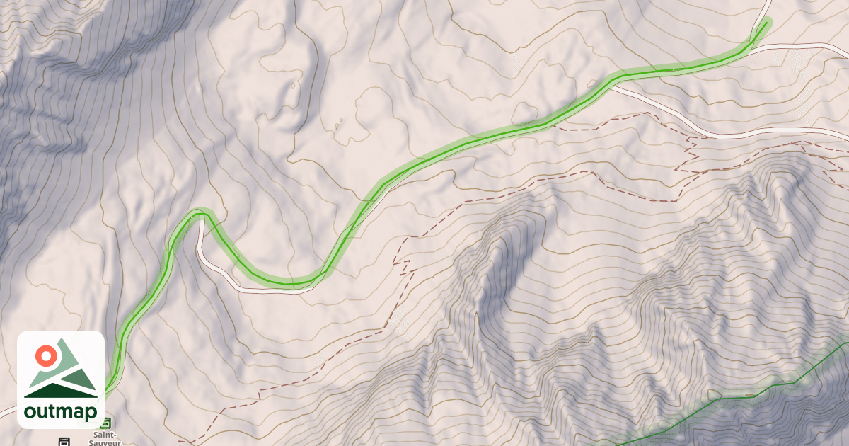 Map of Saint-Sauveur