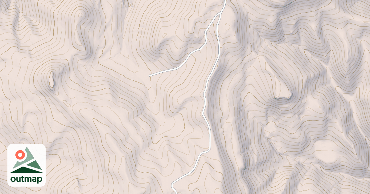Map of PINEY SPRING TROUGH