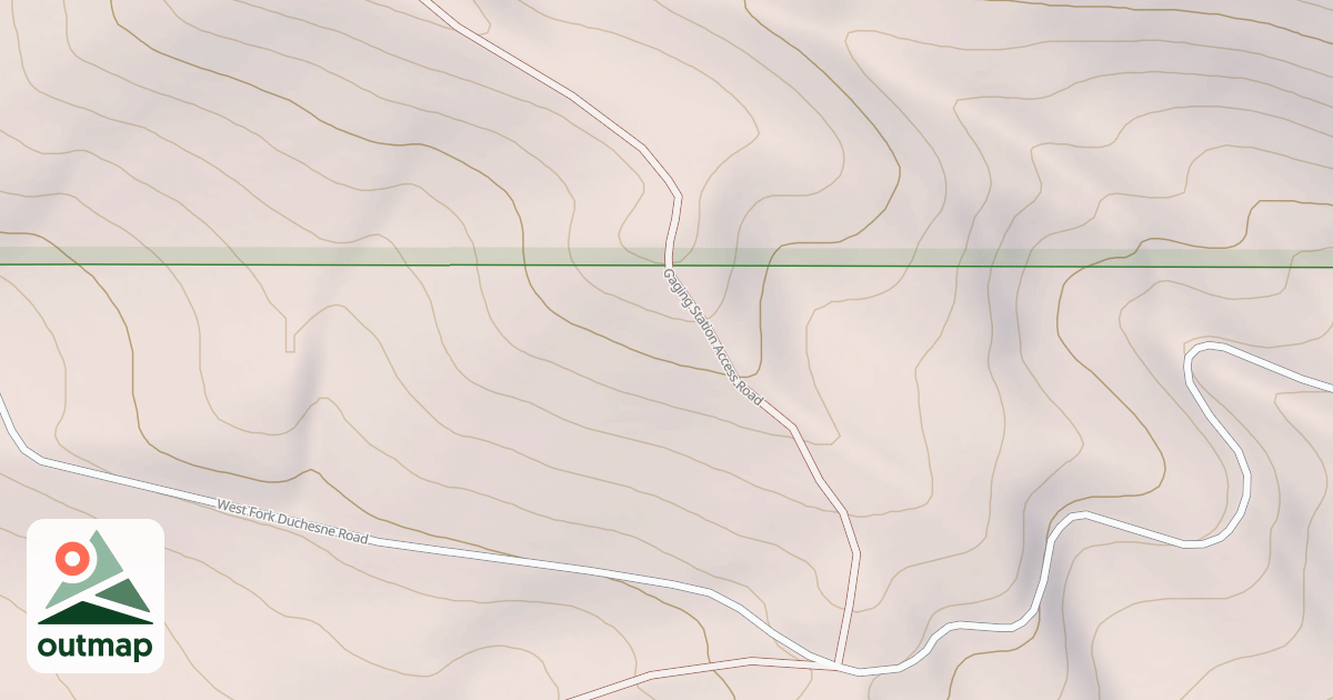 Map of GAGING STATION ACCESS