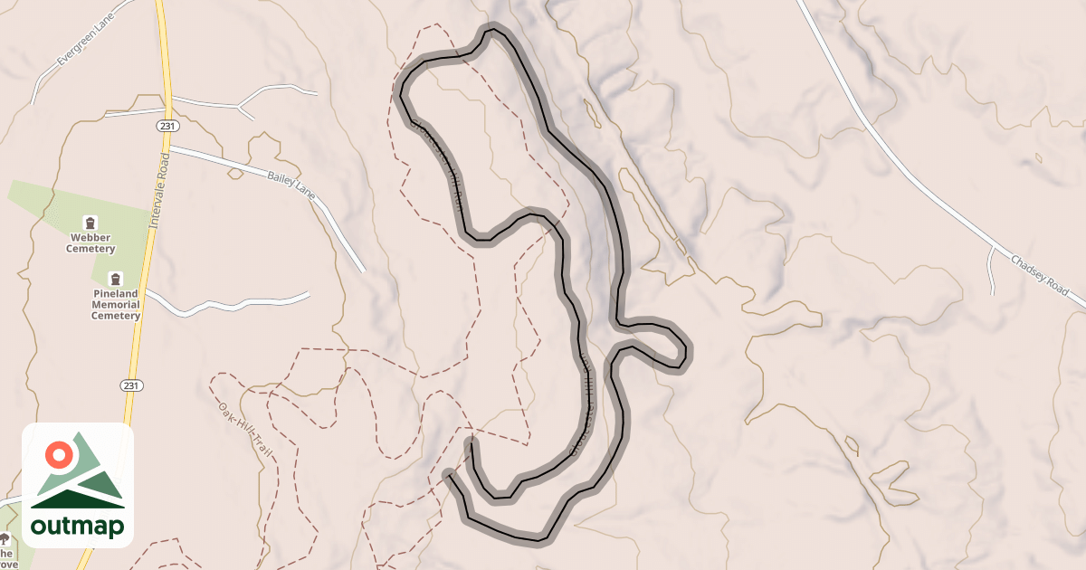 Map of Gloucester Hill Run