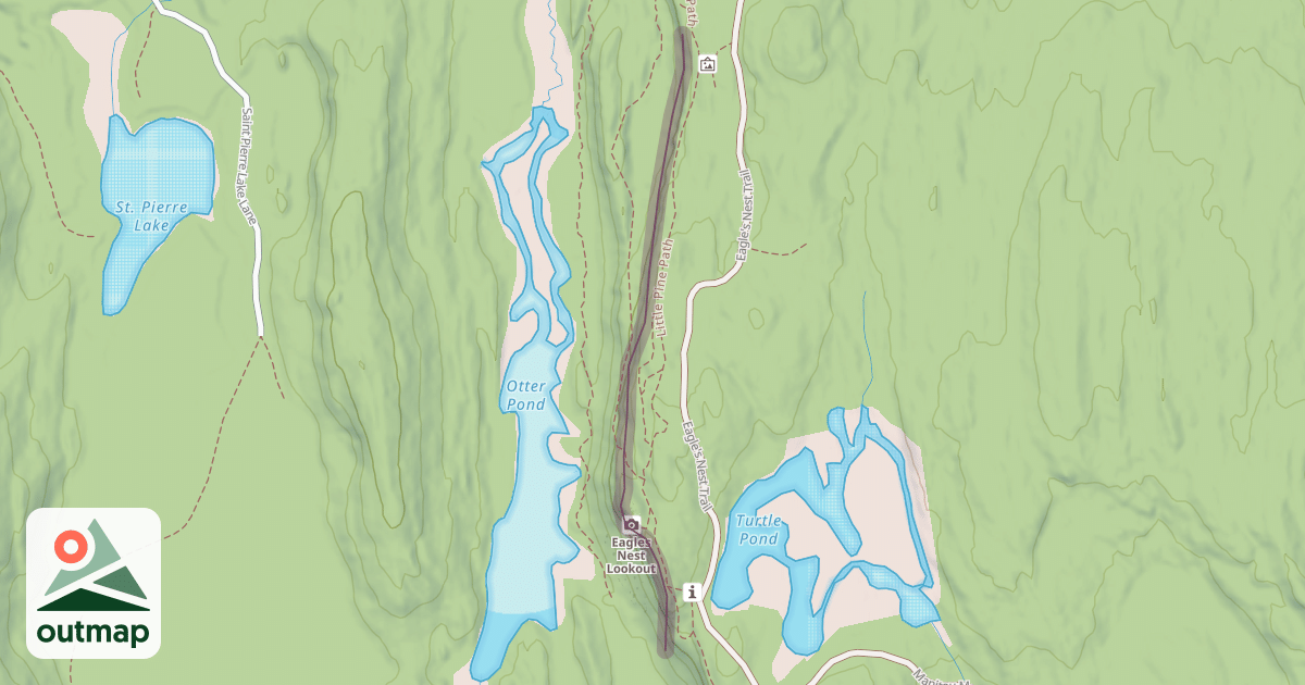 Map of Climbing Crag