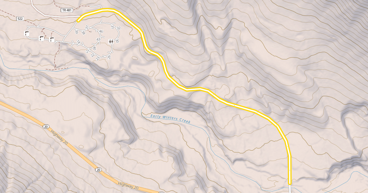 Map preview of National Forest Development Road 300